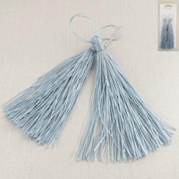 2PK BLUE TASSELS