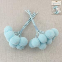 16PK BLUE POM POM PICKS