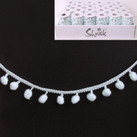 3M BLUE POM POM TRIMS