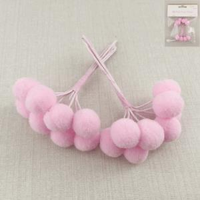 16 PINK POM POM PICKS