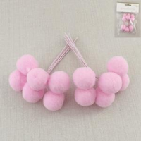 12 PINK POM POM PICKS