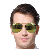 AVIATOR GLASSES-YELLOW