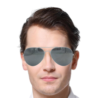 AVIATOR GLASSES-SILVER