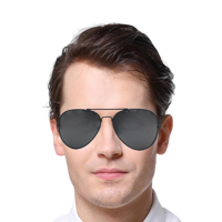 AVIATOR GLASSES-BLACK