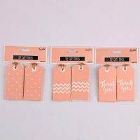 12PK CORAL PINK GIFT TAGS