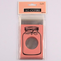 60PK CORAL PINK CANDY BAGS 7X10CM