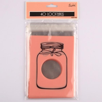 40PK CORAL PINK CANDY BAGS 10X13CM