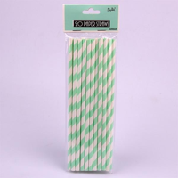 20PK MINT PAPER STRAWS.