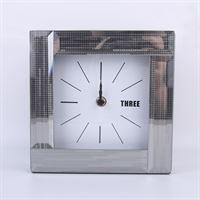 PIERCE MIRROR CLOCK 18X18X5CM