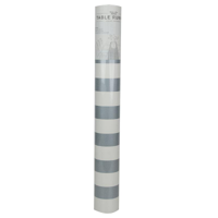 50CM x 8M PREMIUM SILVER PAPER WRAP