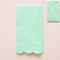 15PK 40X33CM NEON MINT NAPKIN