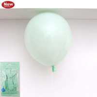 6 NEON MINT BALLOONS 30CM.