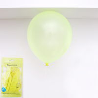 6 NEON CHARTREUSE BALLOONS.