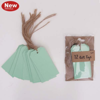 12PK NEON MINT GIFT TAGS