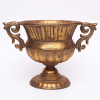 IAKOBOS METAL VASE GOLD