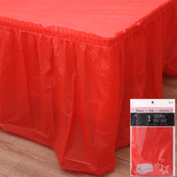 73*426CM TABLE SKIRT-CHERRY