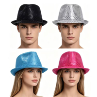 SEQUIN GANGSTER HAT