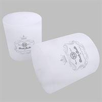 7CM X 7.5CM UNSCENTED WHITE PILLAR CANDLE