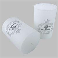 5CM X 7.5CM UNSCENTED WHITE PILLAR CANDLE