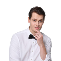 SEQUIN BOWTIE-BLACK
