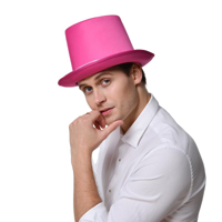 TOP HAT-PINK