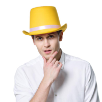 TOP HAT-YELLOW