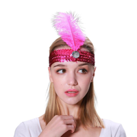 FLAPPER HEADBAND-PINK