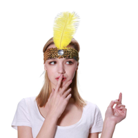 FLAPPER HEADBAND-YELLOW