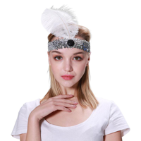 FLAPPER HEADBAND-WHITE