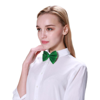 SEQUIN BOWTIE-GREEN