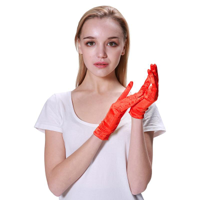 SHORT GLOVES-RED