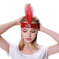 FLAPPER HEADBAND-RED