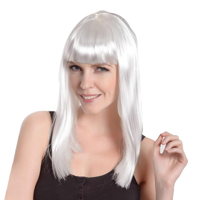 LONG WIG-WHITE
