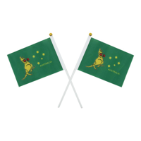 10PK 10X15CM BOXING KANGAROO FLAG