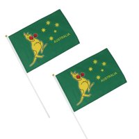 2PK 30X45CM BOXING KANGAROO FLAG
