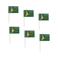 50PK BOXING KANGAROO FLAG PICKS