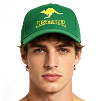 GREEN & GOLD KANGAROO CAP