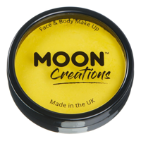 PRO FACE PAINT CAKE POT-BRIGHT YELLOW