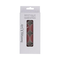 8PK SCENTED TEALIGHTS-SWEETPEA & LILY
