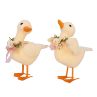 2A DUCKS W/FLOWERS 24CM, 26CM