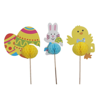 3A EASTER CUPCAKE TOPPERS 12PK