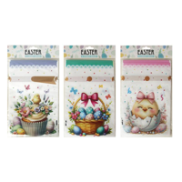 3A 8PK EASTER DRAWSTRING CANDY BAGS