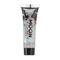 IRIDESCENT CHUNKY GLITTER GEL-WHITE
