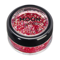 IRIDESCENT GLITTER SHAKER-CHERRY
