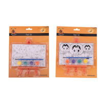 3A 15X16CM HALLOWEEN CANVAS PAINT SET