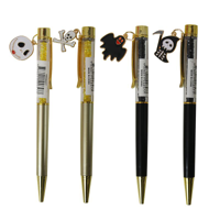 4A 20CM CRYSTAL FILLED HALLOWEEN PEN