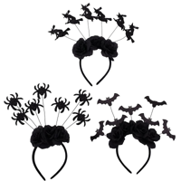 3A HALLOWEEN BAT/SPIDER/WITCH HEADBAND