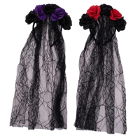 2A DOTD FLORAL HEADBAND W/VEIL