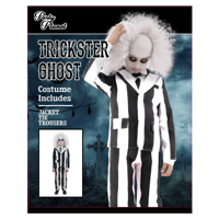 BOY BEETLEJUICE COSTUME-INCLUDING JACKET, TIE, TROUSERS