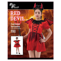 GIRL DEVIL COSTUME-INCLUDED DRESS, WING